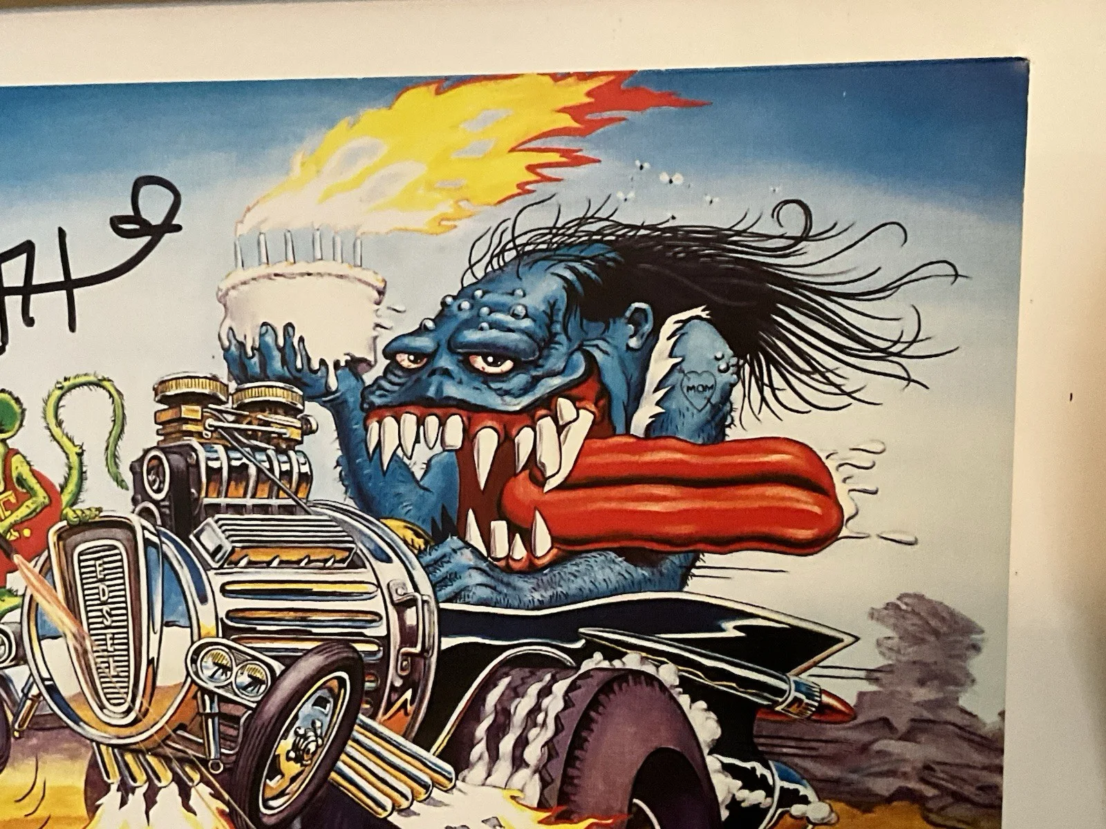 Ed Big Daddy Roth Signed Poster, Junk Yard Kid & Rat Fink, изображение 4