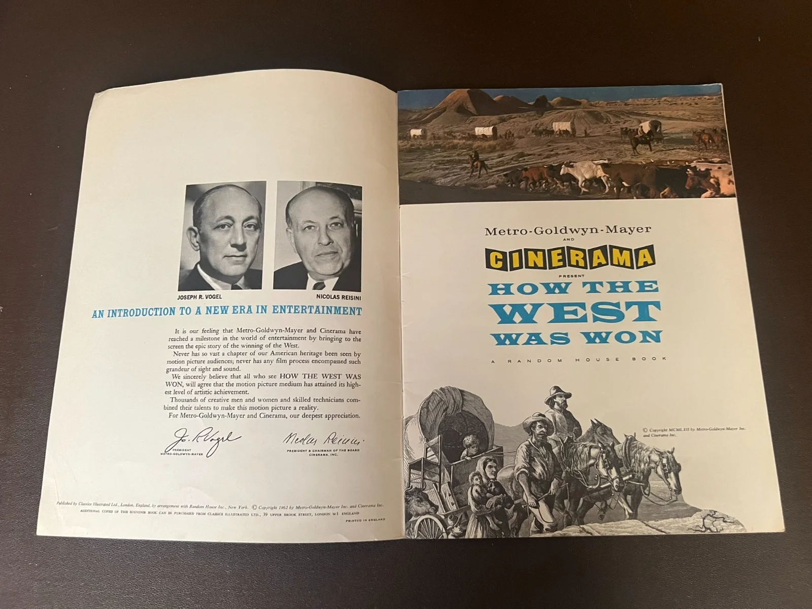 HOW THE WEST WAS WON 1962 movie program SOUVENIR BROCHURE PROGRAMME vintage, image 2
