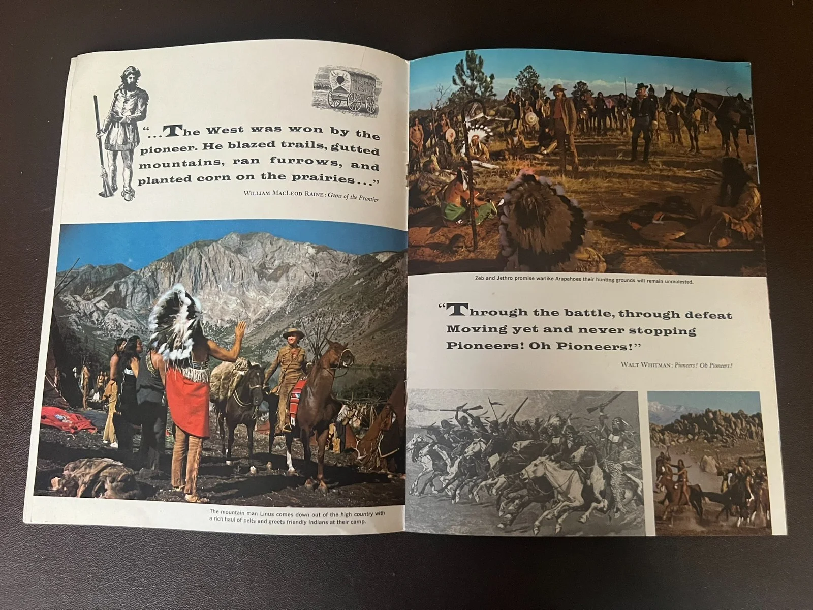HOW THE WEST WAS WON 1962 movie program SOUVENIR BROCHURE PROGRAMME vintage, image 5