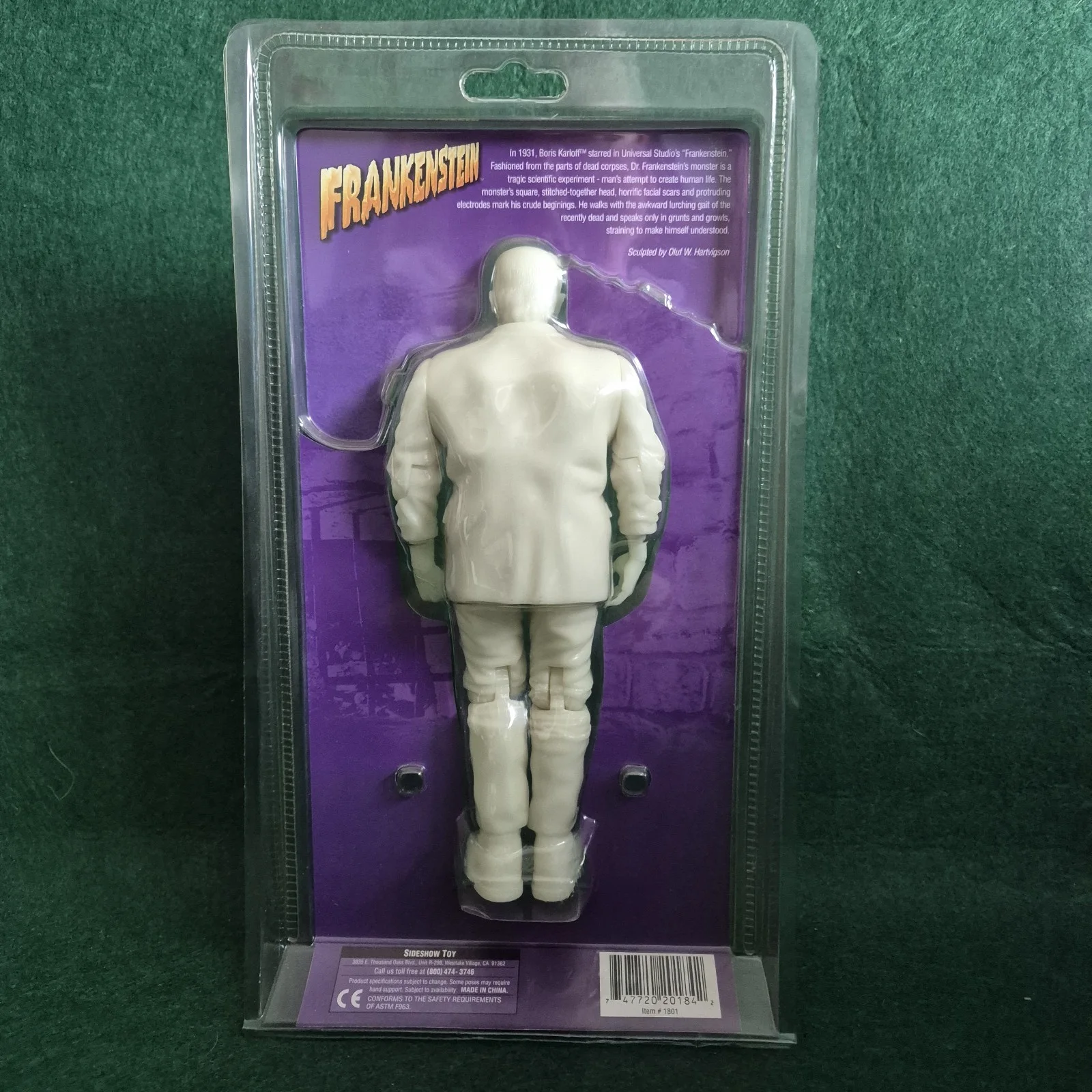 Sideshow Universal Monsters Frankenstein Glow in the Dark Sealed Boris Karloff, image 2