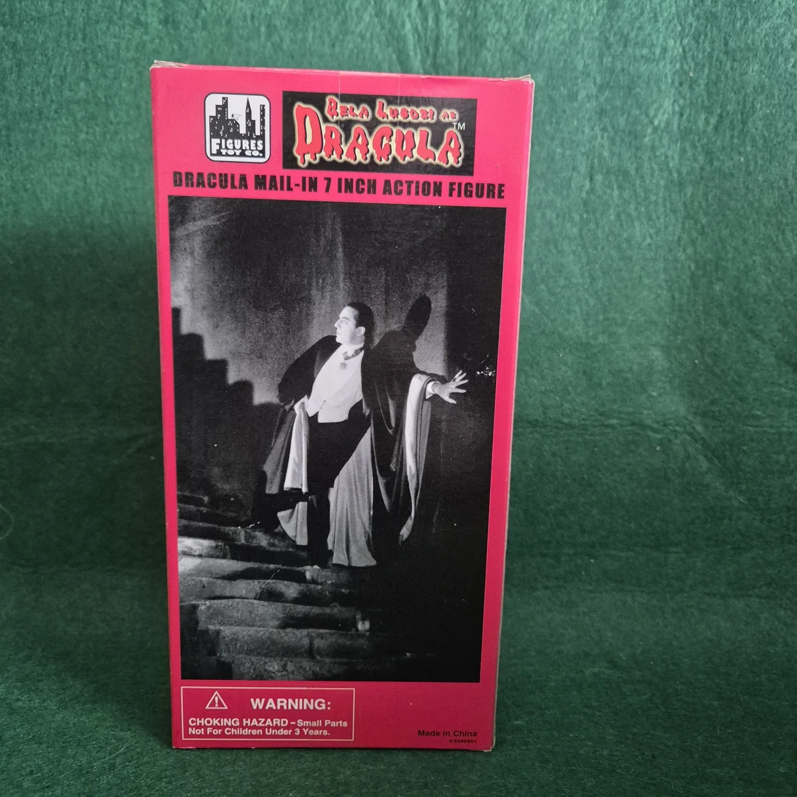 Figures Toy Co Bela Lugosi Dracula 7" Translucent Blue Mail-In Sealed, image 2