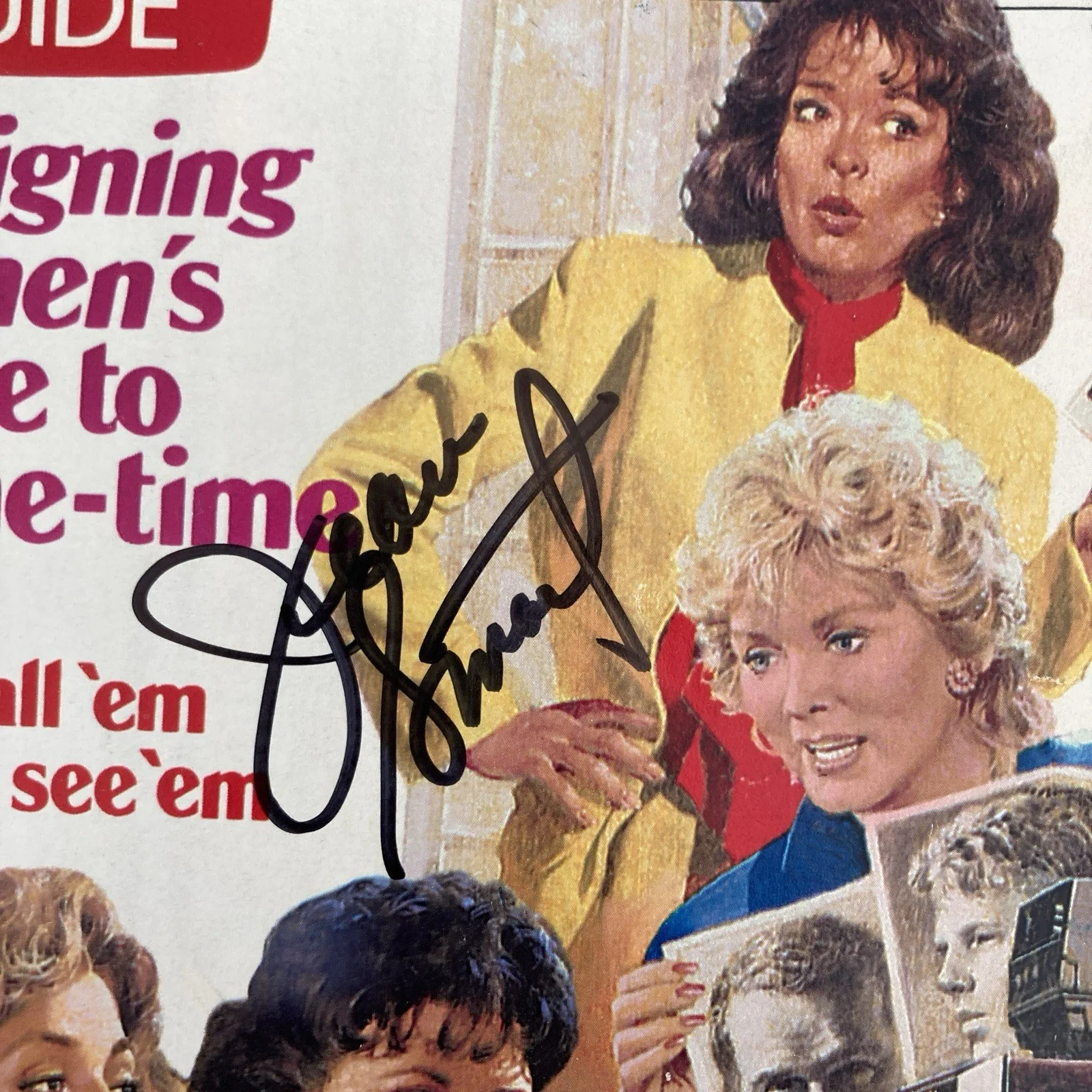 Delta Burke, Annie Potts, Jean Smart — Delta Burke Annie Potts Jean Smart Signed TV Guide Aug 18 1990 - Designing Women, image 4