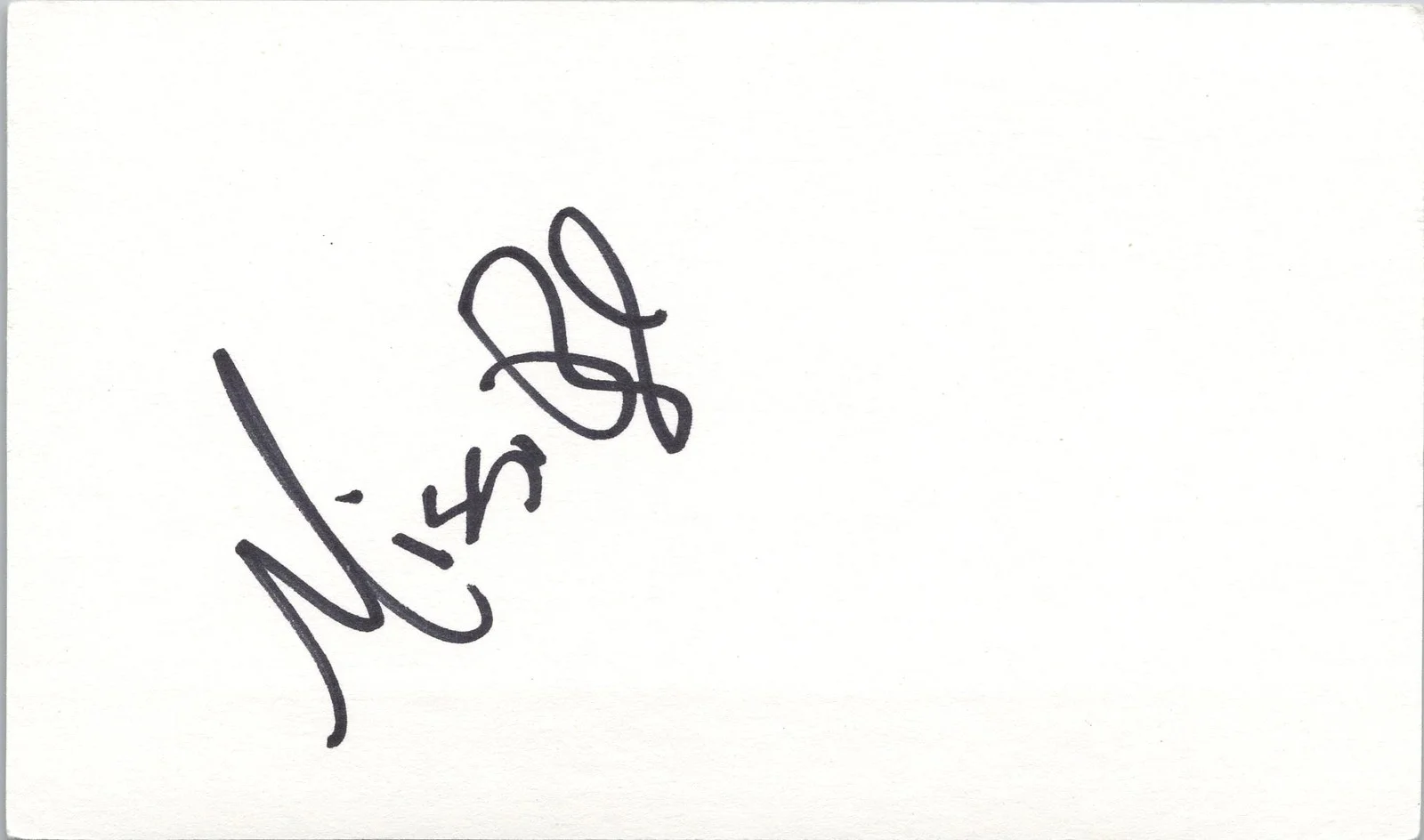 Missi Pyle — Missi Pyle Signed 3x5 Index Card Soccer Mom, Willy Wonka, Dodgeball Autographed