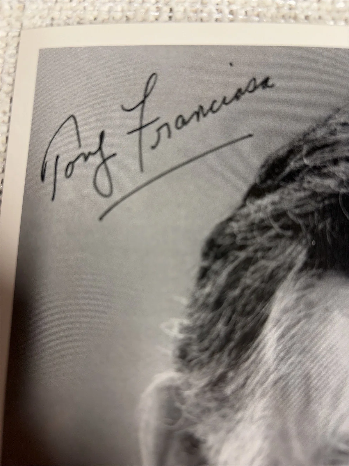 Tony Franciosa Autographed Picture, image 2