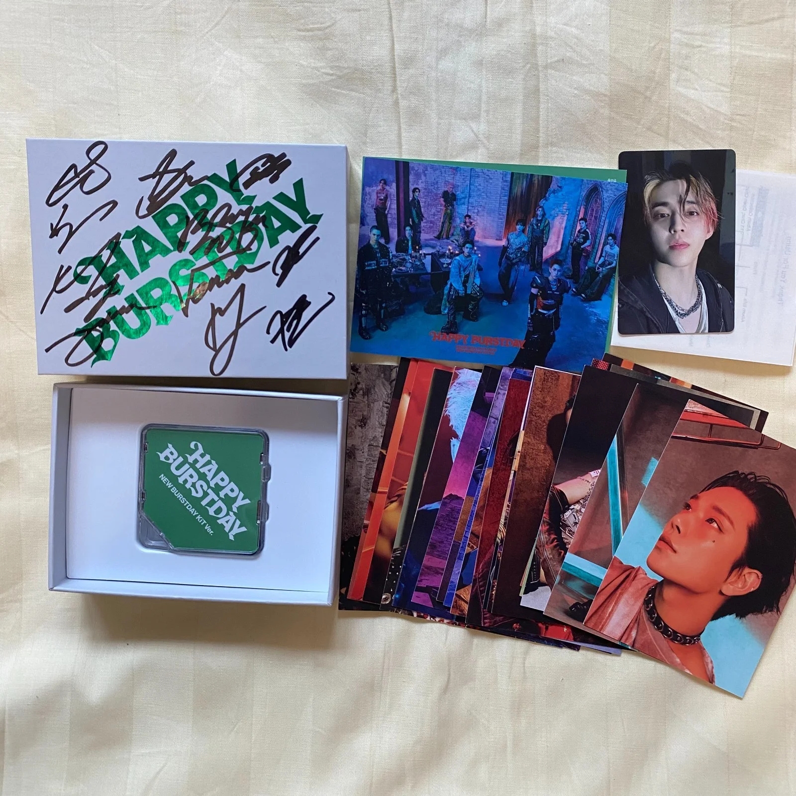 SEVENTEEN 5TH ALBUM HAPPY BURSTDAY NEW BURSTDAY KiT Ver AUTOGRAPHED SIGNED RARE, изображение 3