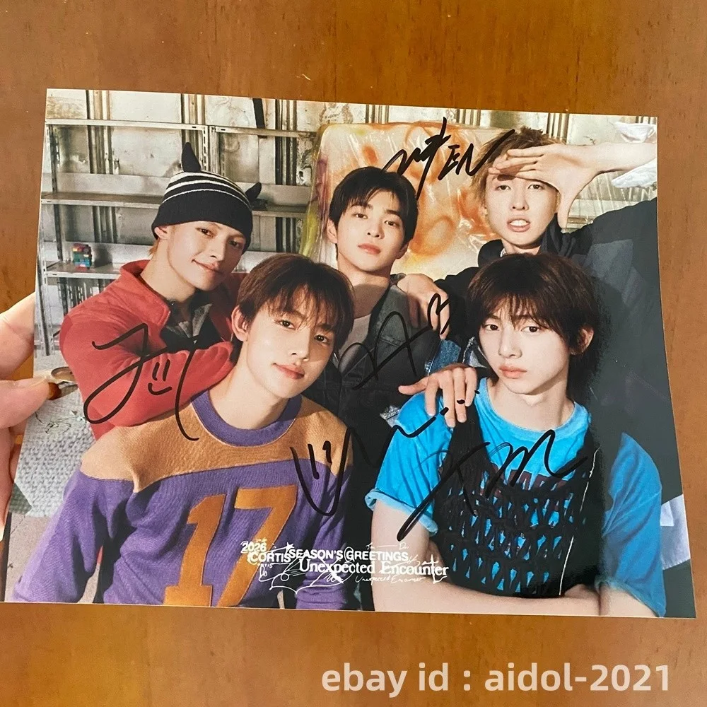 CORTIS GROUP Photo Poster 8*10 Autographs SIGNED K-POP FRAMED 2025A, изображение 3