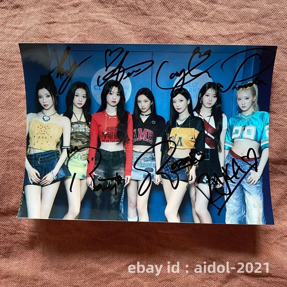 BABYMONSTER Group Photo K-POP Collection K-POP 5*7 Autographed Signed 2025, изображение 3