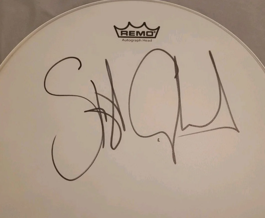 Stewart Copeland Police signed 14 inch Remo Drumhead Beckett BAS COA #BS64215, изображение 2