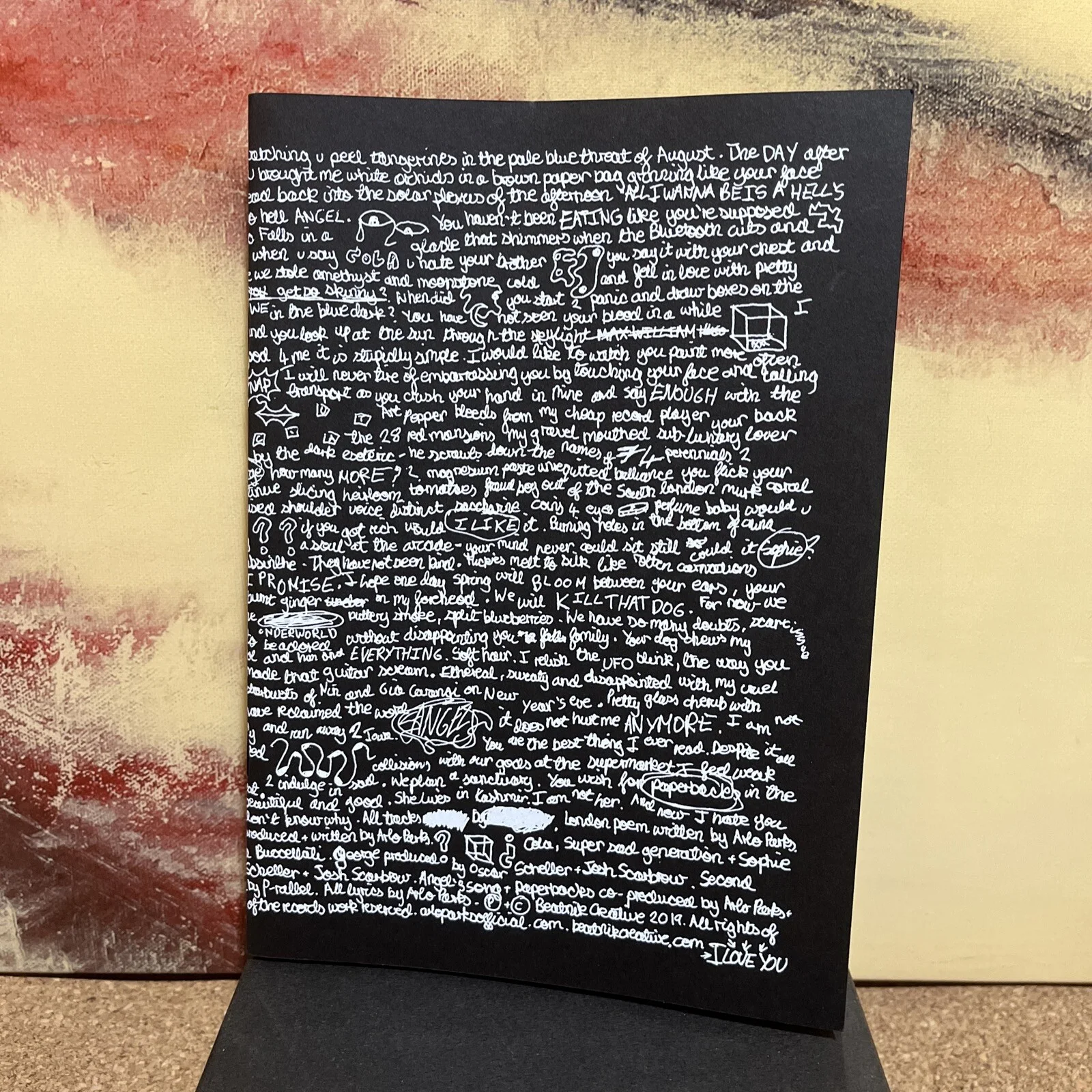 Arlo Parks Super Sad Generation Signed Lyric Book Only 500 Made /500 RARE, изображение 2