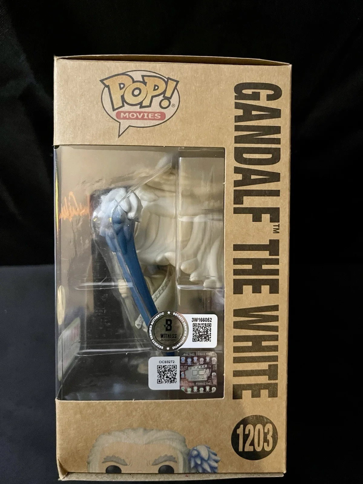 Ian McKellen — Ian McKellen Funko Pop Signed 1203 The Lord of The Rings Gandolf BAS, изображение 3