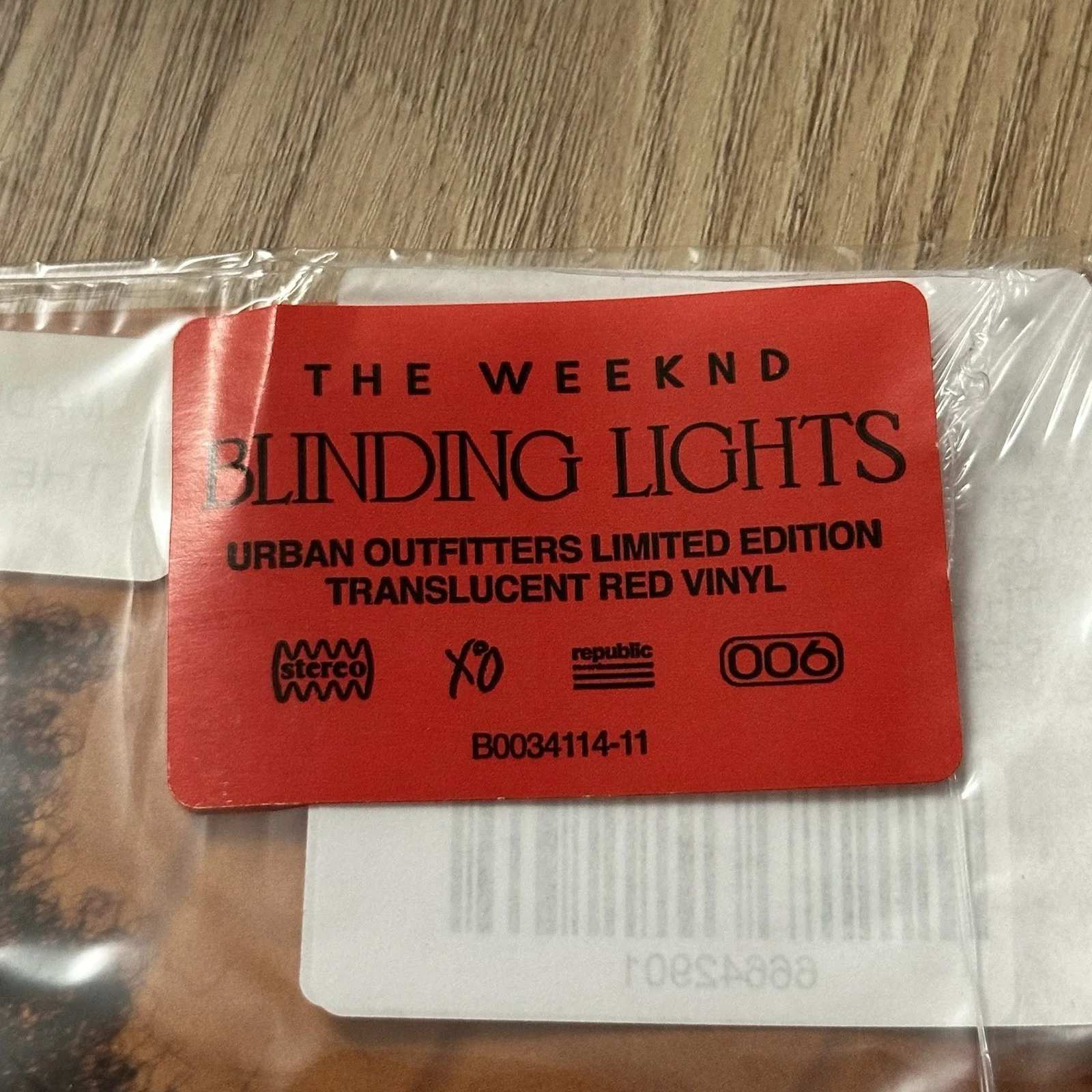 the weeknd signed Vinyl Blinding Lights Vinyl LP Single UO Exclusive Colored, изображение 5