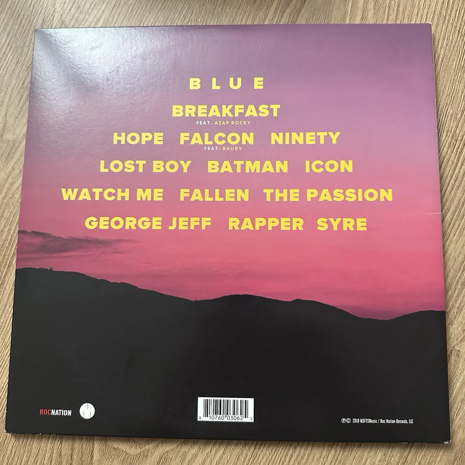 jaden smith signed vintl lp Record SYRE Autograph, image 3