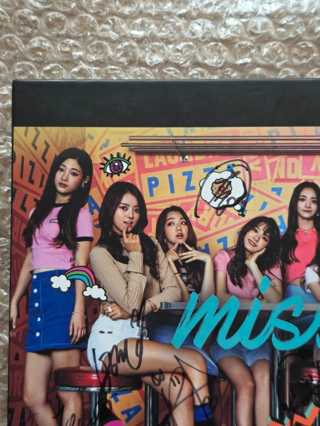 I.O.I Promo Sticker Miss ME Album Autographed Hand Signed, image 4
