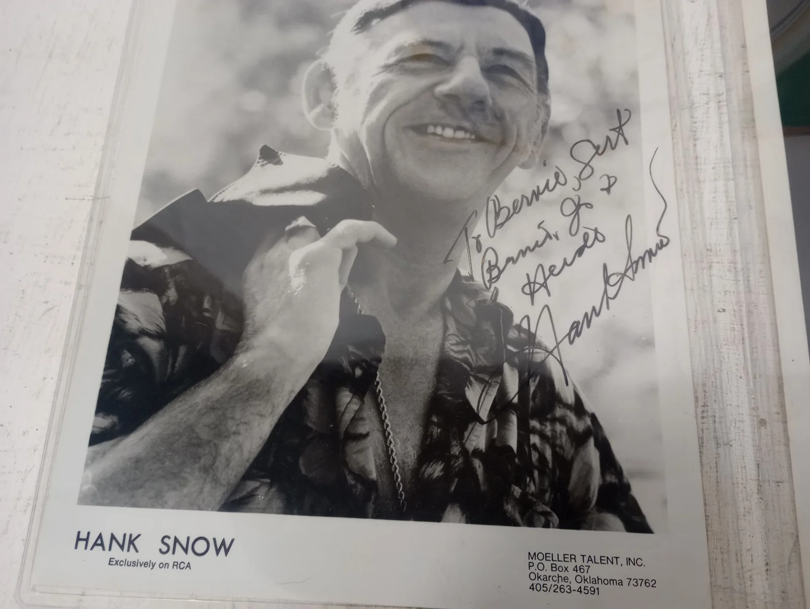 Hank Snow Autographed Lot Vintage Country Western Music + Lee Moore, изображение 2