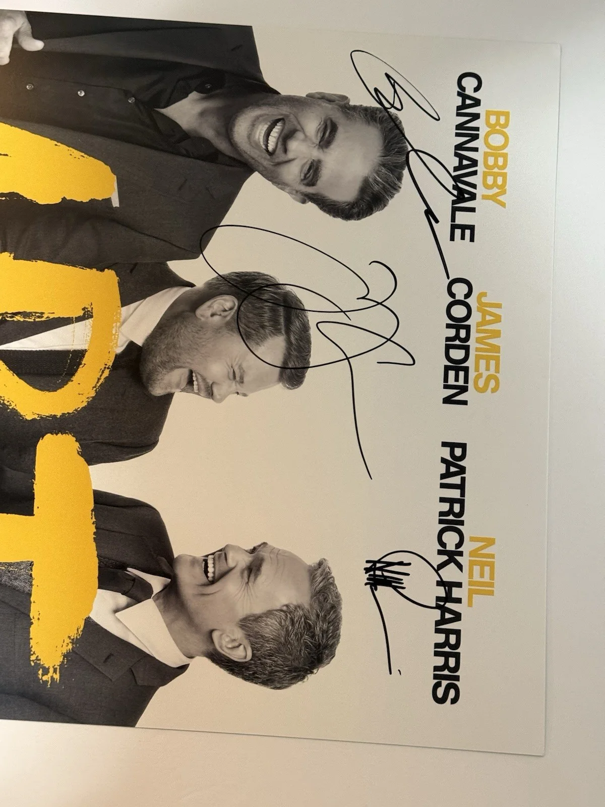James Corden, Neil Patrick Harris, Bobby Cannavale — Art Signed Broadway Window Card Poster James Corden Neil Patrick Harris Bobby C, изображение 3