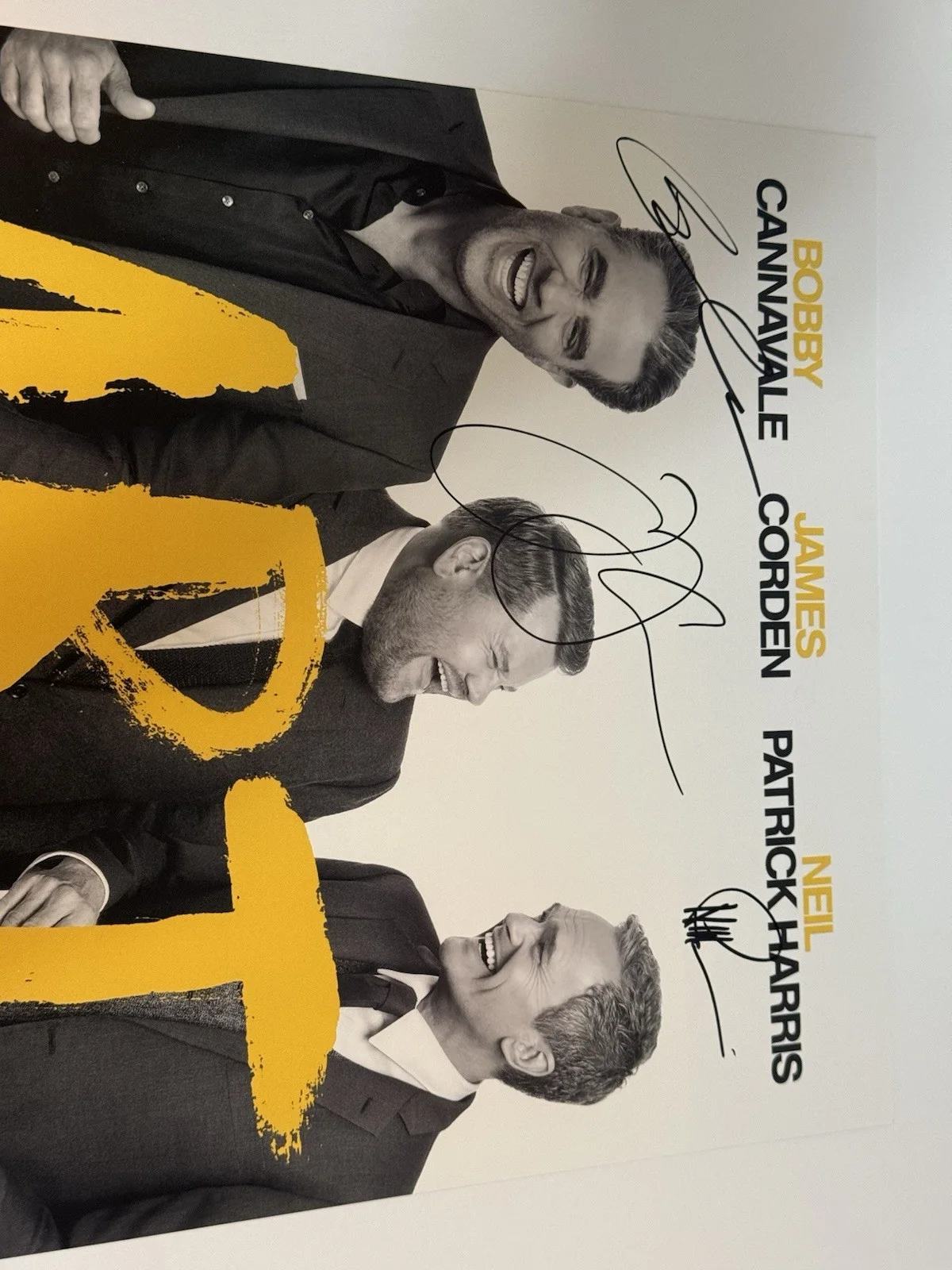 James Corden, Neil Patrick Harris, Bobby Cannavale — Art Signed Broadway Window Card Poster James Corden Neil Patrick Harris Bobby C, изображение 4