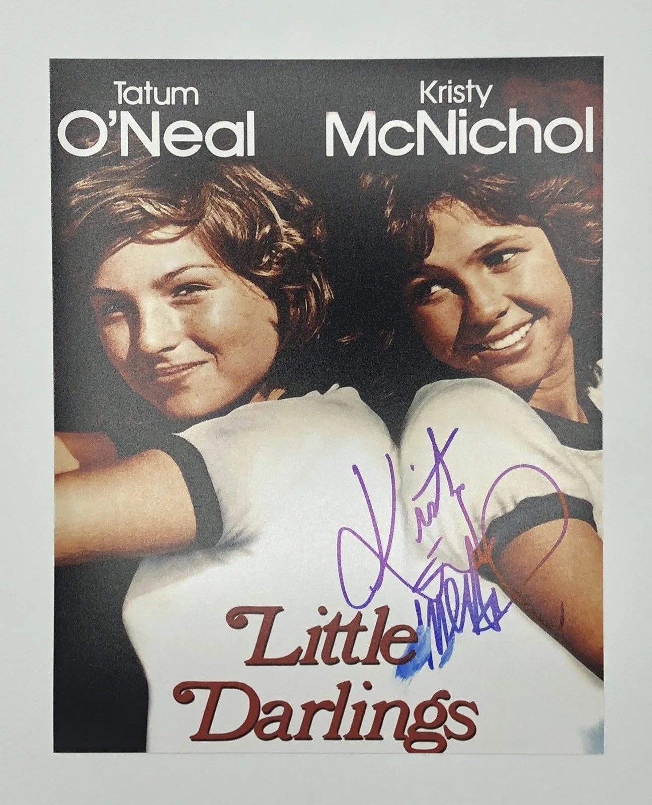 Kristy McNichol — Kristy McNichol Signed 8x10 Little Darlings Photo Autographed COA Tatum O'Neal