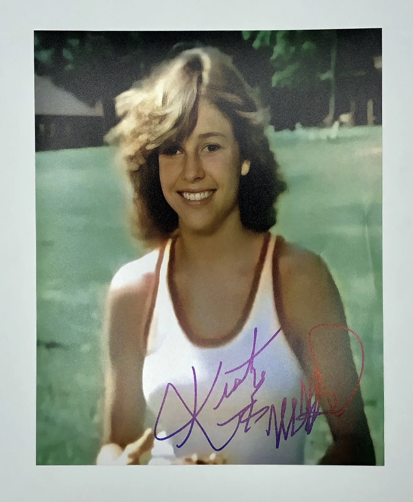 Kristy McNichol — Kristy McNichol Signed 8x10 Photo - Vintage Style Sporty Portrait w/ COA