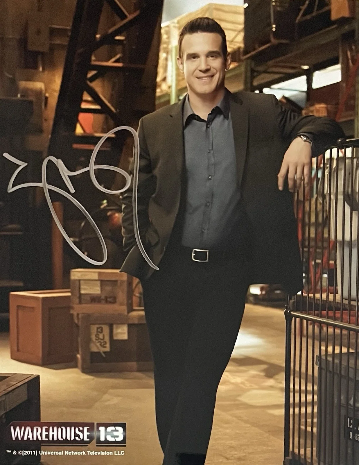 Eddie McClintock — Eddie McClintock Signed as Pete Lattimer on Warehouse 13 8x10 Photo CE COA