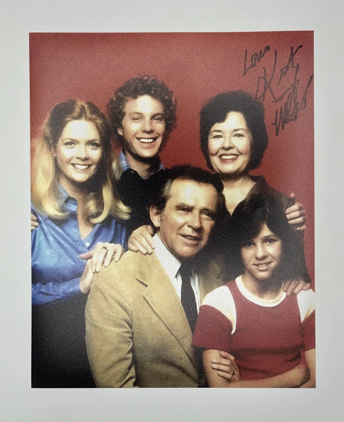 Kristy McNichol — Kristy McNichol Signed Family TV Cast 8x10 Photo Auto COA Meredith Baxter