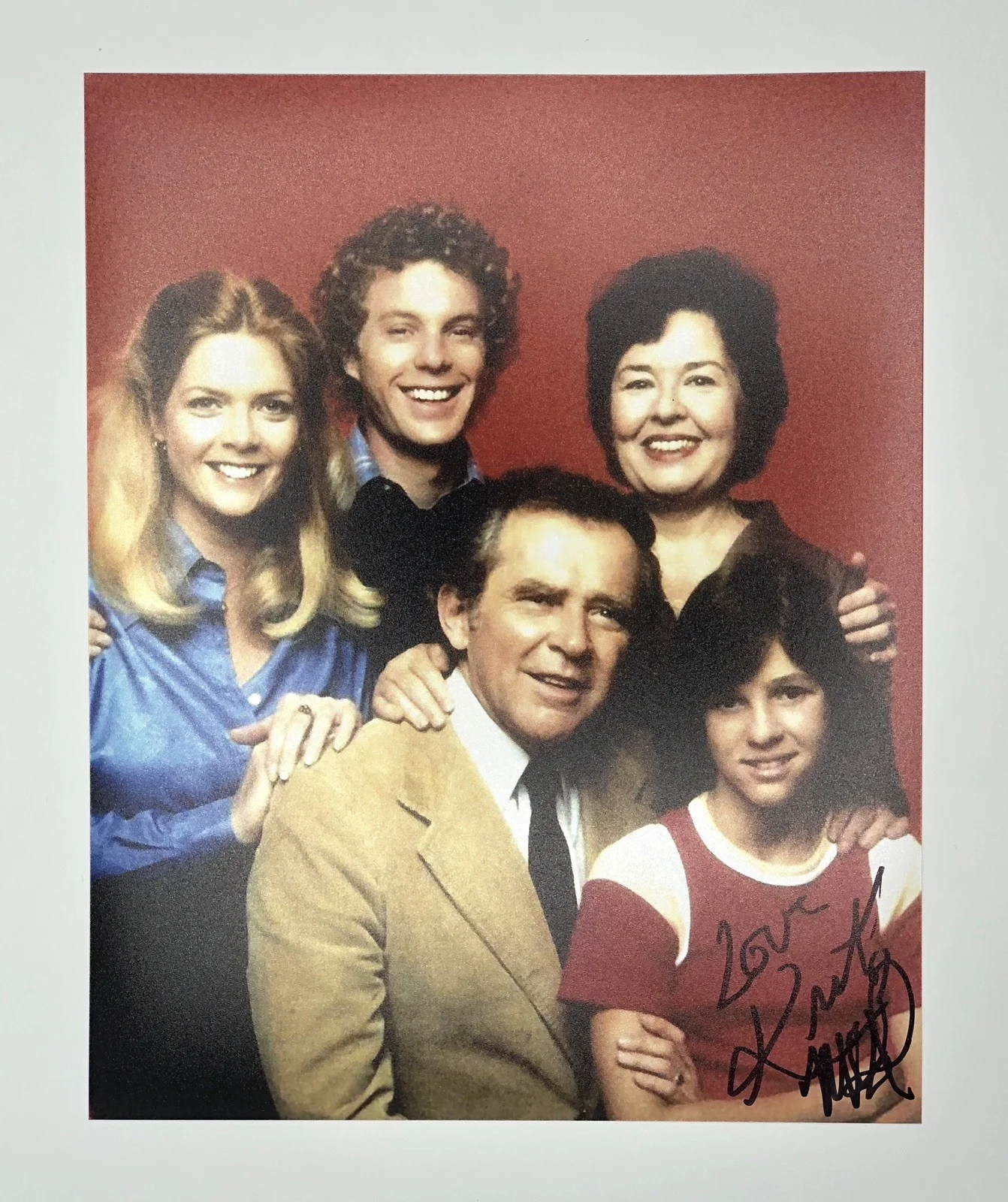 Kristy McNichol — Kristy McNichol Signed Family TV Cast 8x10 Photo Auto COA Meredith Baxter