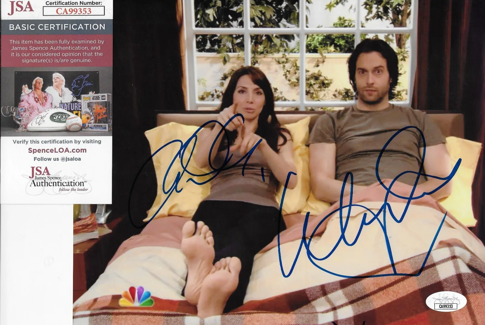 Chris D'Elia — Signed Chris D'Elia Whitney Cummings Undateable 8x10 Photo #3 JSA Authentication