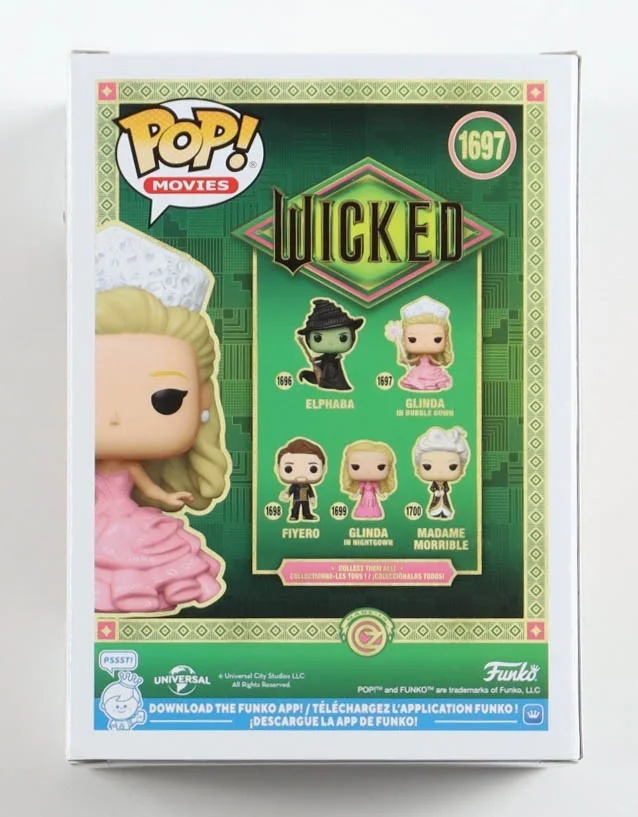 🎭 Ariana Grande Signed Wicked #1697 Glinda in Bubble Gown Funko Pop! – AWM Cert, изображение 4