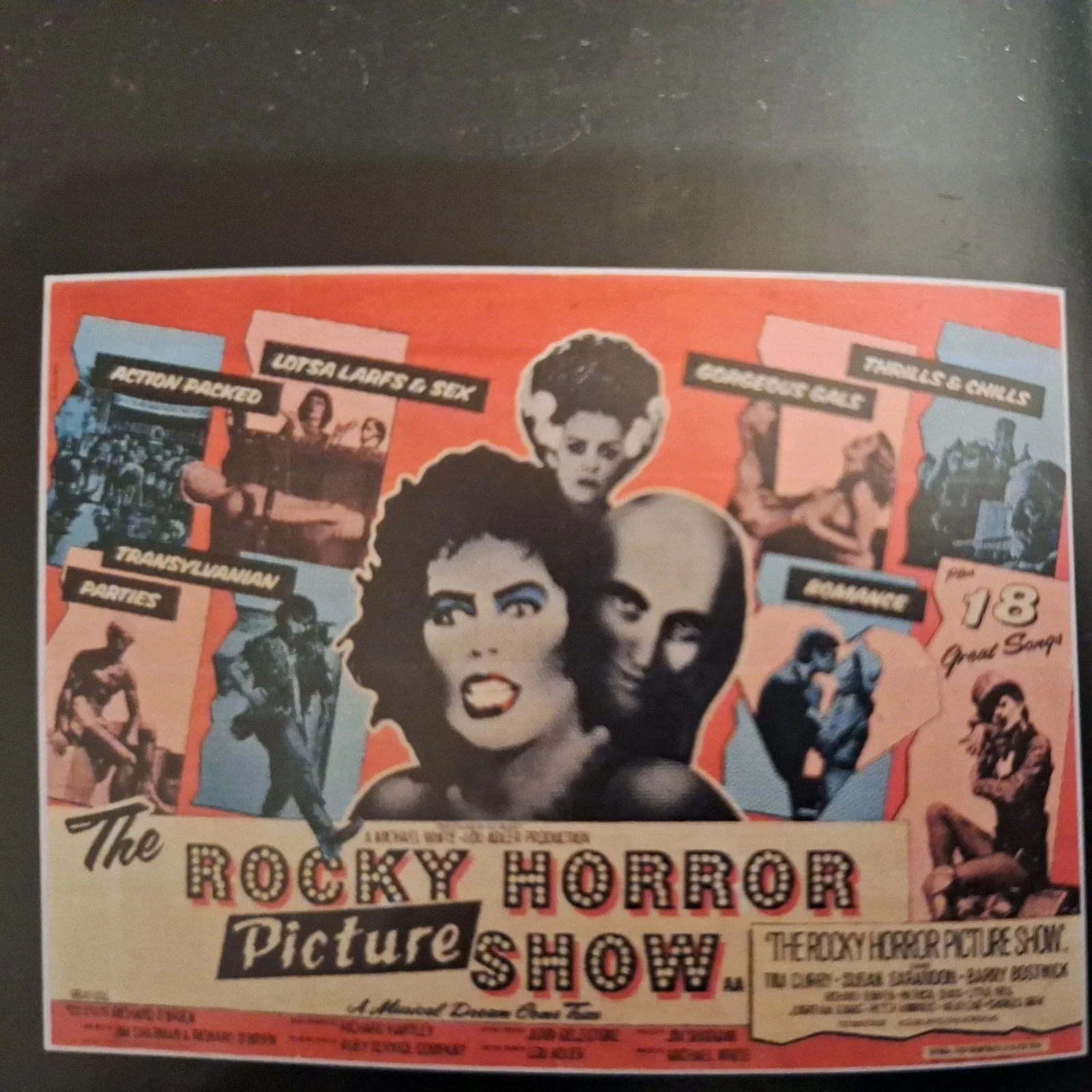 Vintage Style Postcard "The Rocky Horror Picture Show" 1975 – Reproduction Print, изображение 2