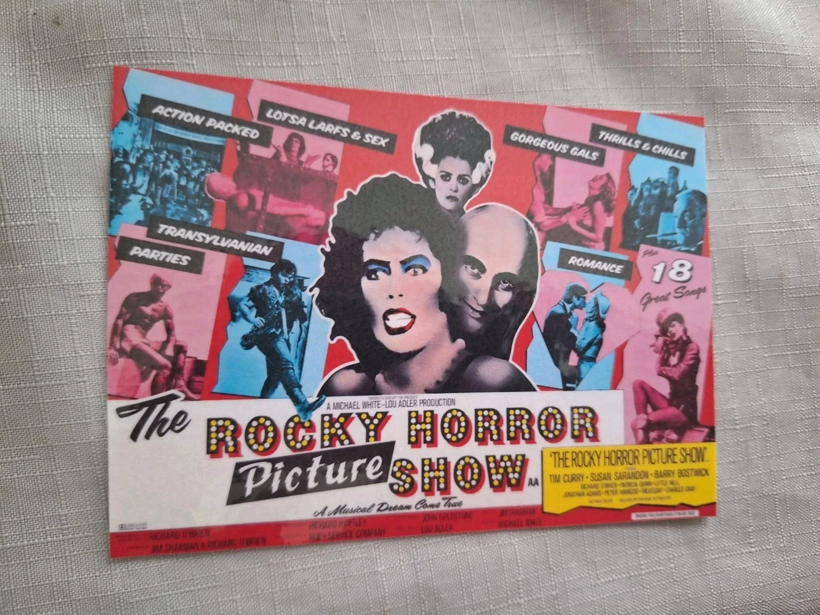 Vintage Style Postcard "The Rocky Horror Picture Show" 1975 – Reproduction Print, изображение 3