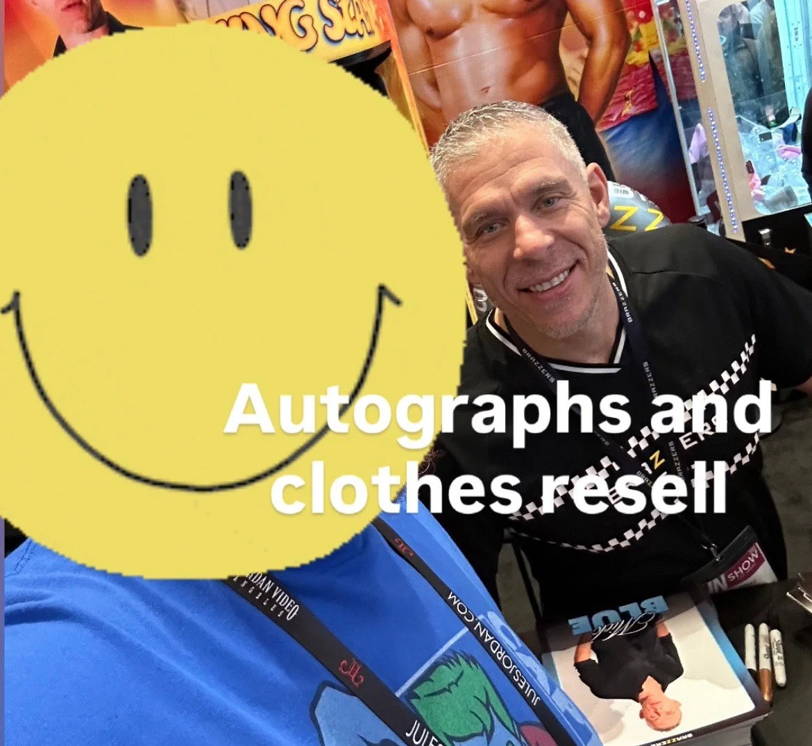 Mick Blue — Adult Star Mick Blue Signed 8x10 Brazzers Promo Photo Autograph AVN Proof Pic, изображение 3