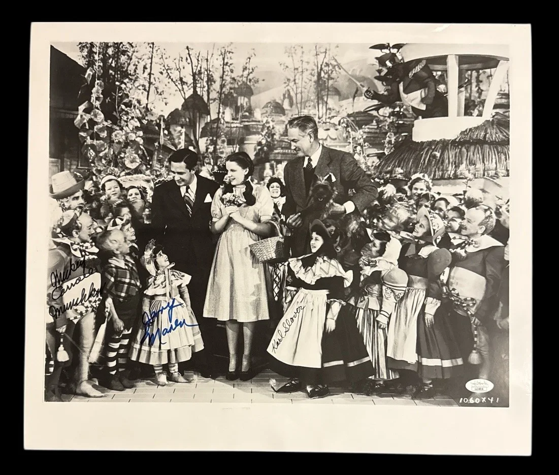 Karl Slover — Wizard Of Oz Munchkins Karl Slover Signed Photo 18 1/2”x16” JSA JD