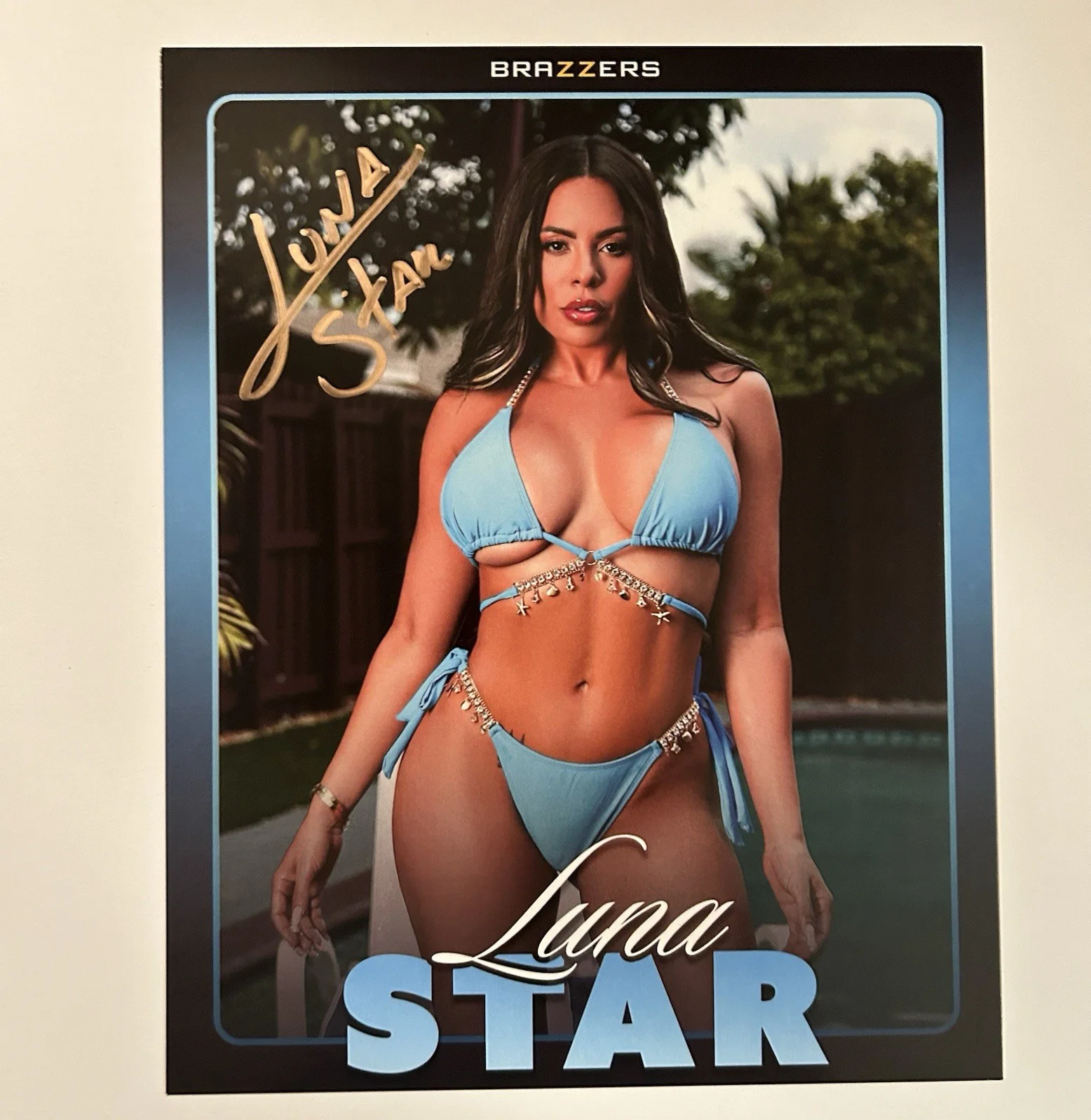 Luna Star 2026 Signed 8x10 Brazzers Promo Photo Autograph AVN, изображение 2