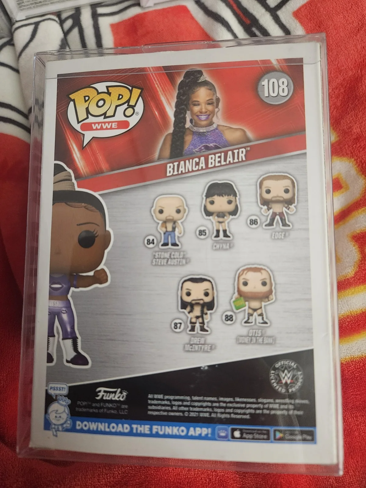 Bianca Belair — WWE Bianca Belair Autographed Funko, JSA AE41327, image 3