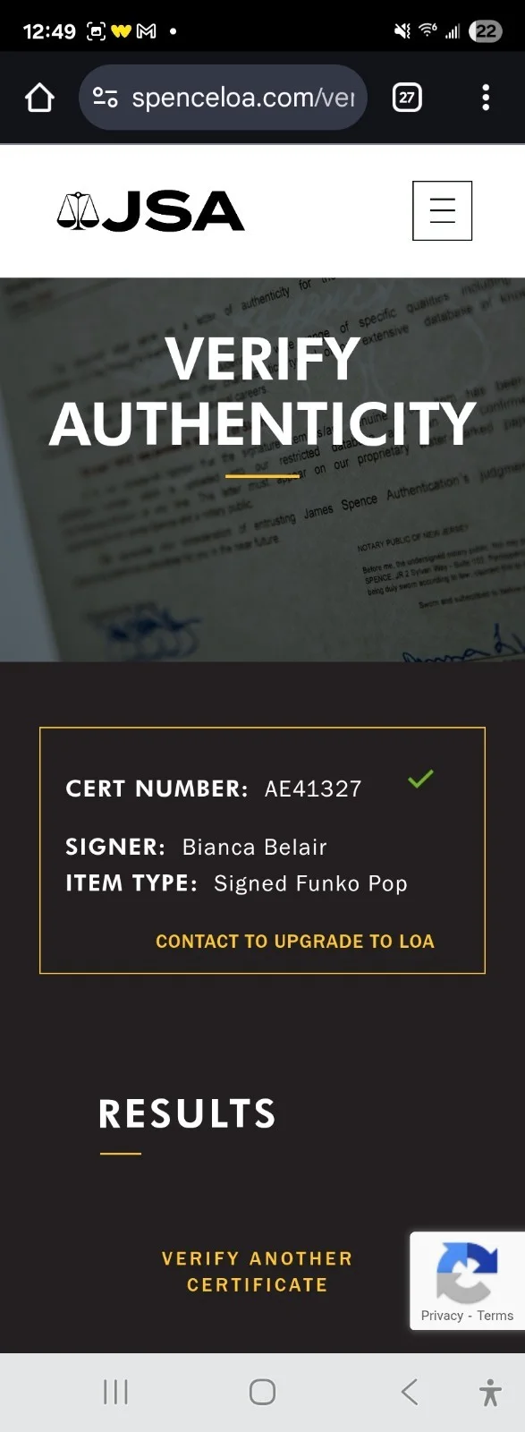 Bianca Belair — WWE Bianca Belair Autographed Funko, JSA AE41327, image 5