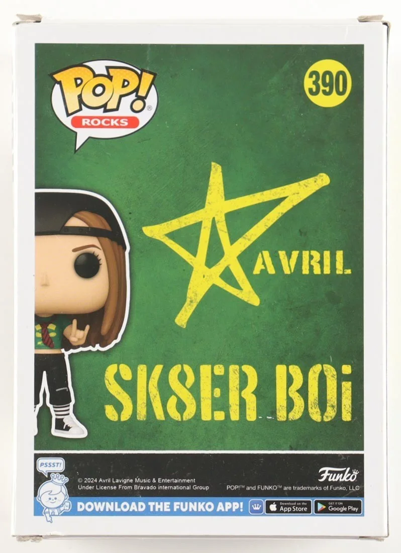 Avril Lavigne Signed "Avril" #390 Funko Pop! Vinyl Figure (ACOA), изображение 3