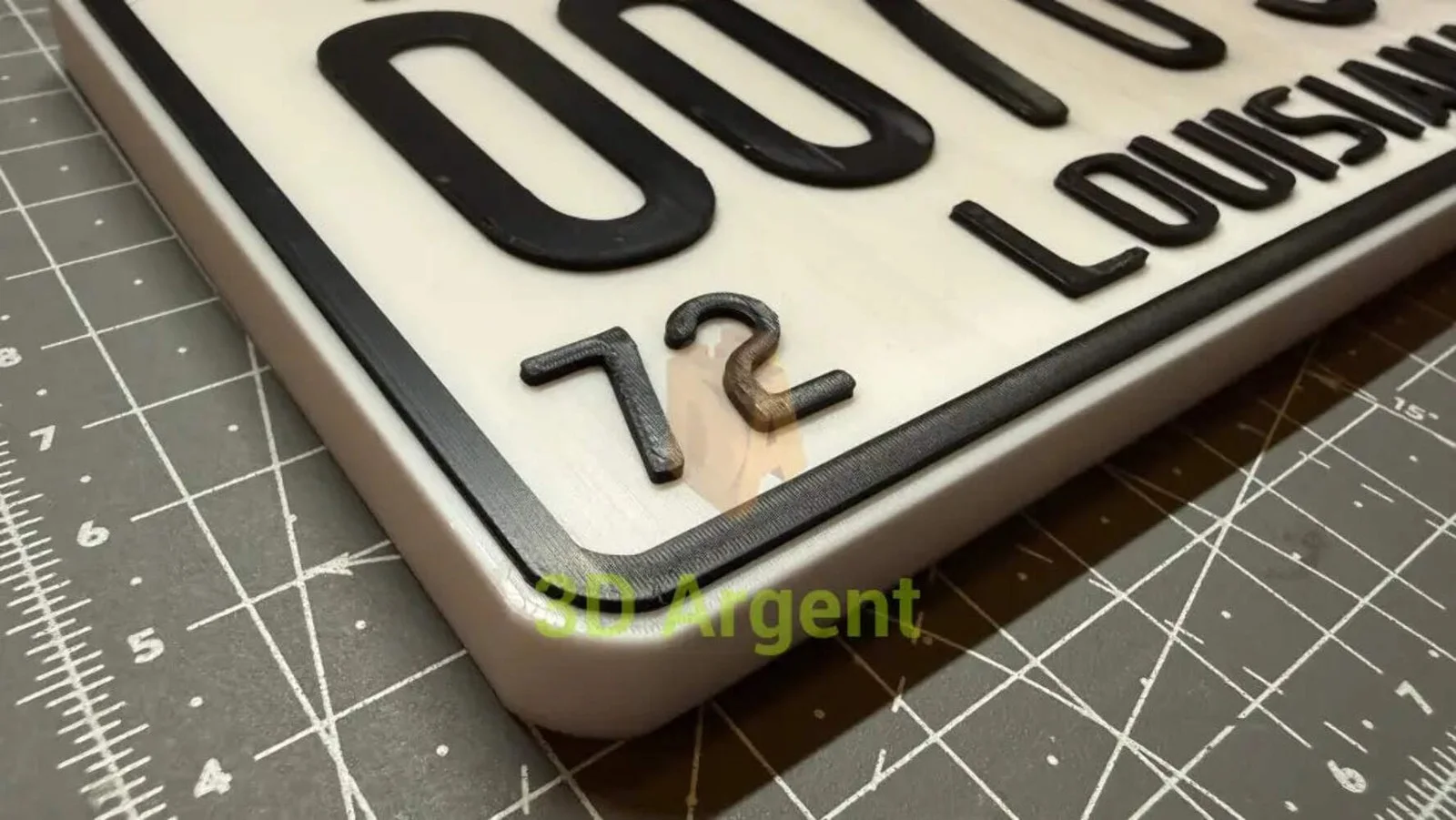 Jaws Licence Plate Sign, 3D Printed Multi Colour Movie Display Decor, image 2