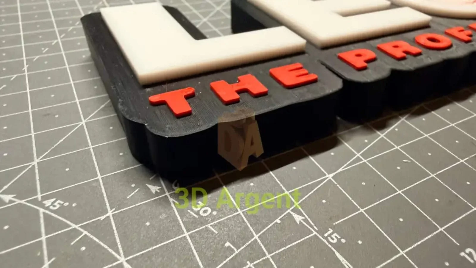 Leon The Professional Logo Sign Stand, 3D Printed Multi Colour Movie Display Dec, image 2