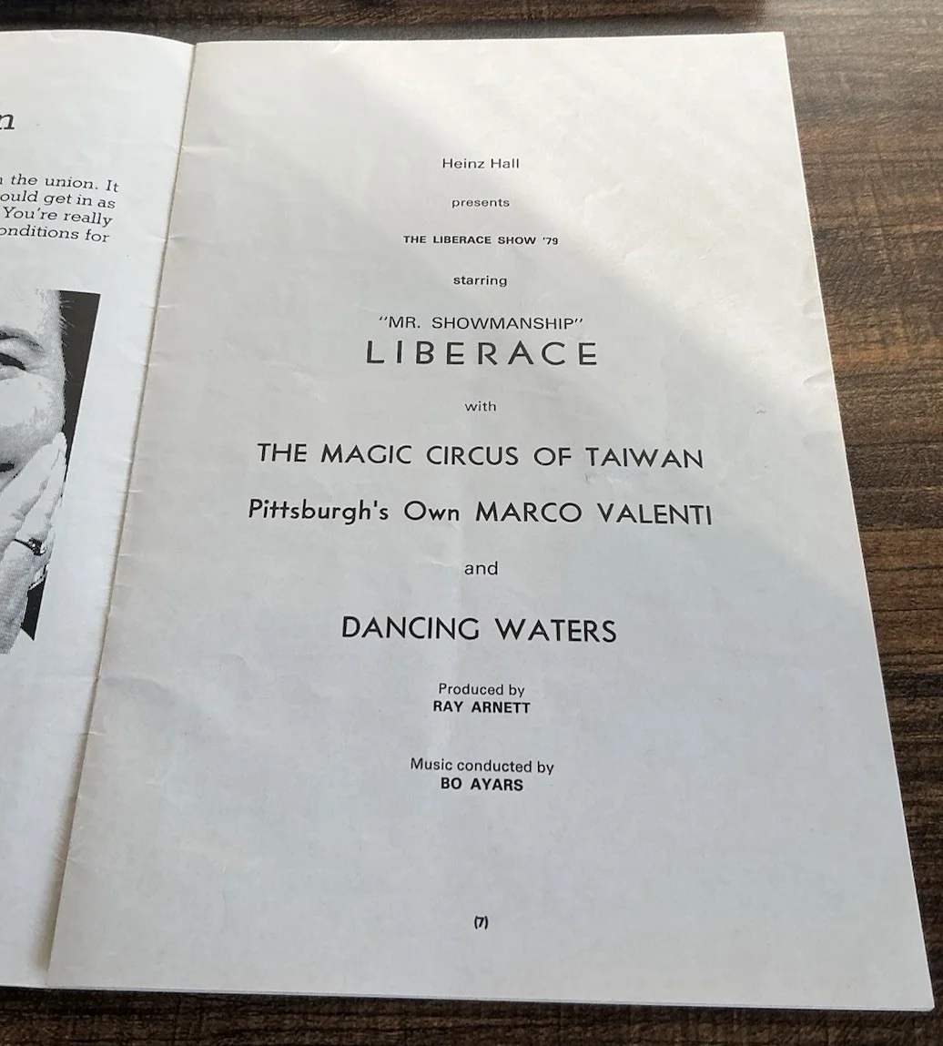 Liberace — 1979 Heinz Hall Pittsburgh Musical Program, Handsigned By Liberace On Page 11/24, image 4