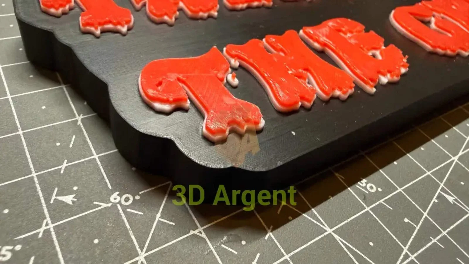 Tales from the Crypt Logo Sign Stand, 3D Printed Multi Colour Horror Display Dec, image 2