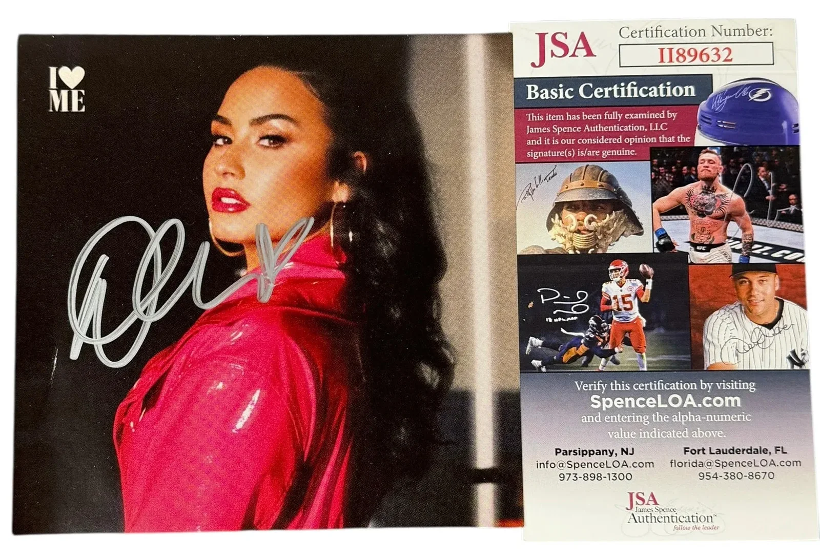 Demi Lovato signed CD Insert I Love Me JSA Authentication, image 2
