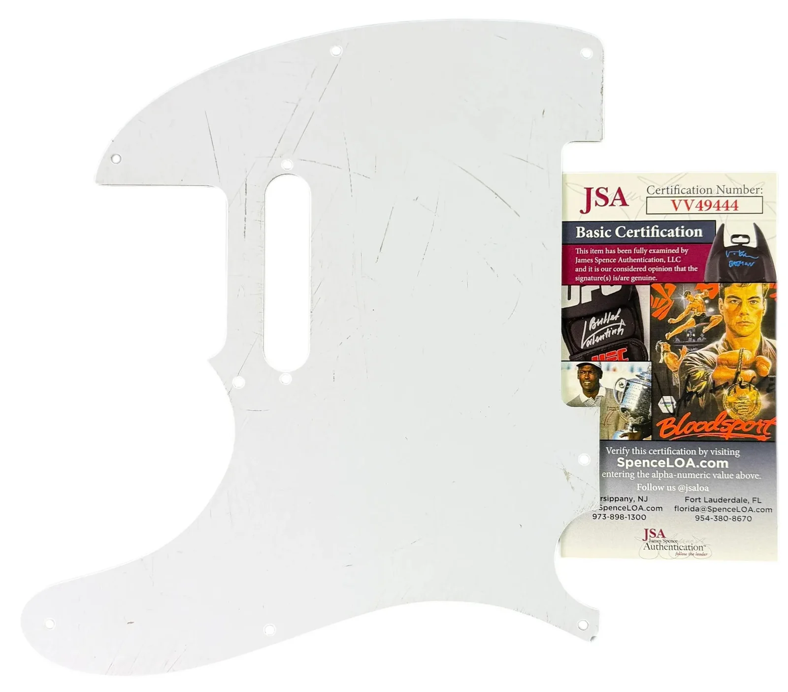 George Lynch signed Pickguard - Guitarist - Dokken, Lynch Mob JSA Authentication, image 2