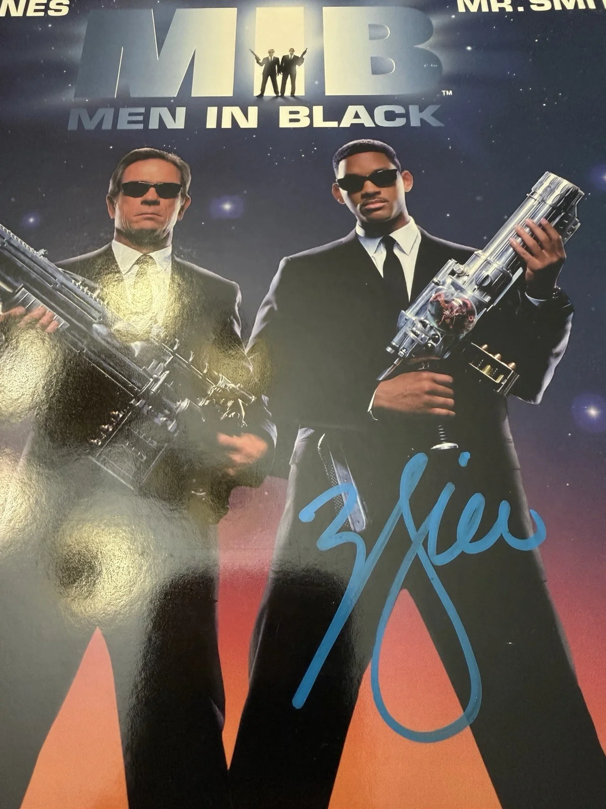 👽🎬 PSA AUTHENTIC Will Smith Signed Men in Black LaserDisc Album 🔥, image 2