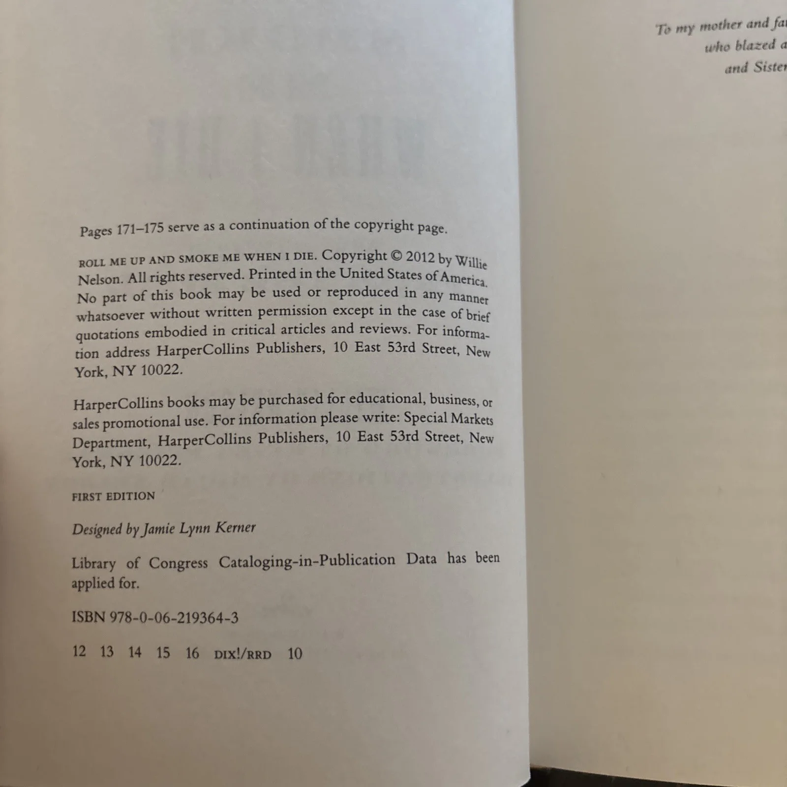 Roll Me UpAnd Smoke Me When I Die 1st Ed SIGNED Cowboys&Indians, Farm Aid Tic, изображение 4
