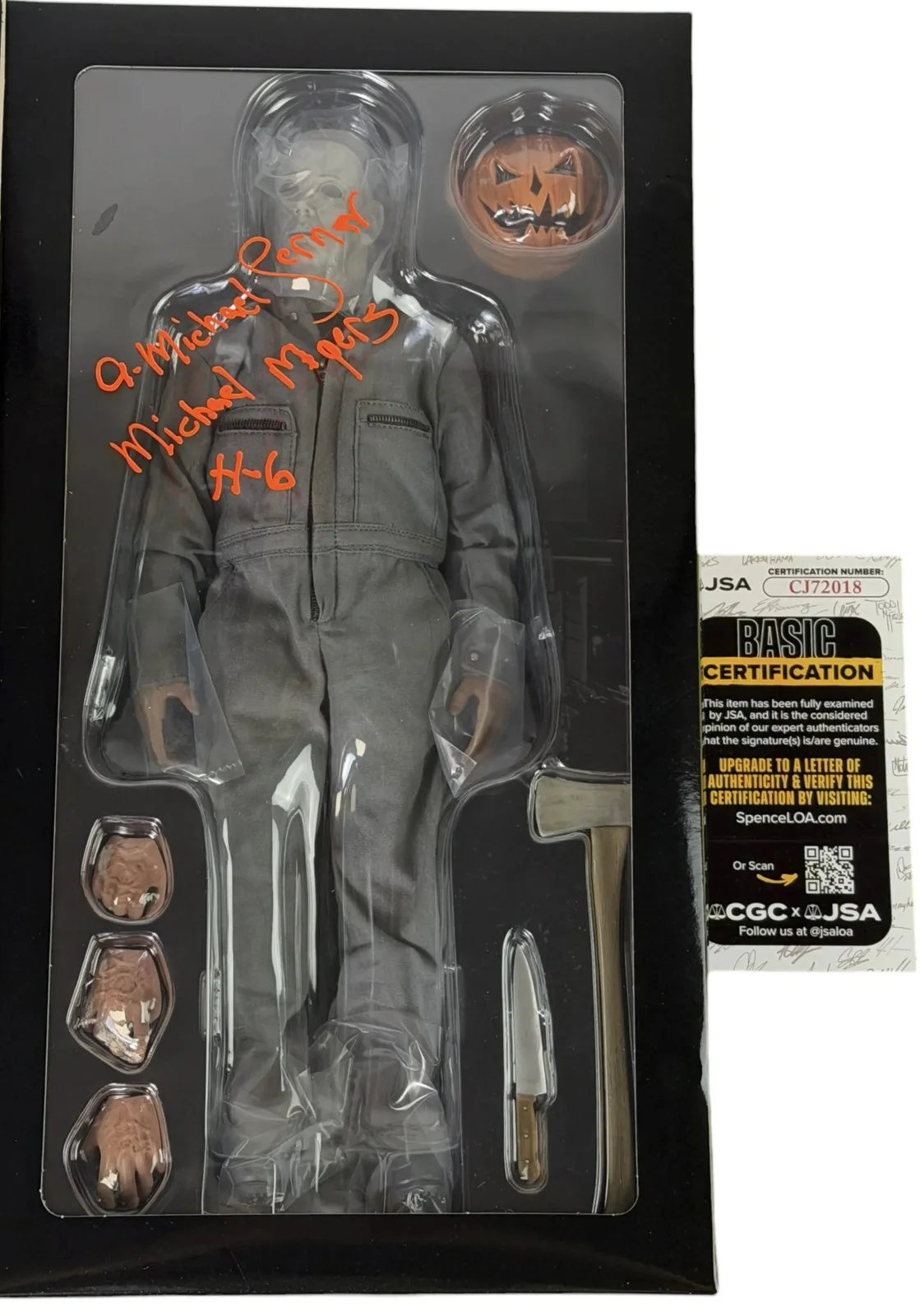 A. Michael Lerner — A. Michael Lerner signed 1/6 Scale Figure Halloween 6 The JSA Authentication, image 2