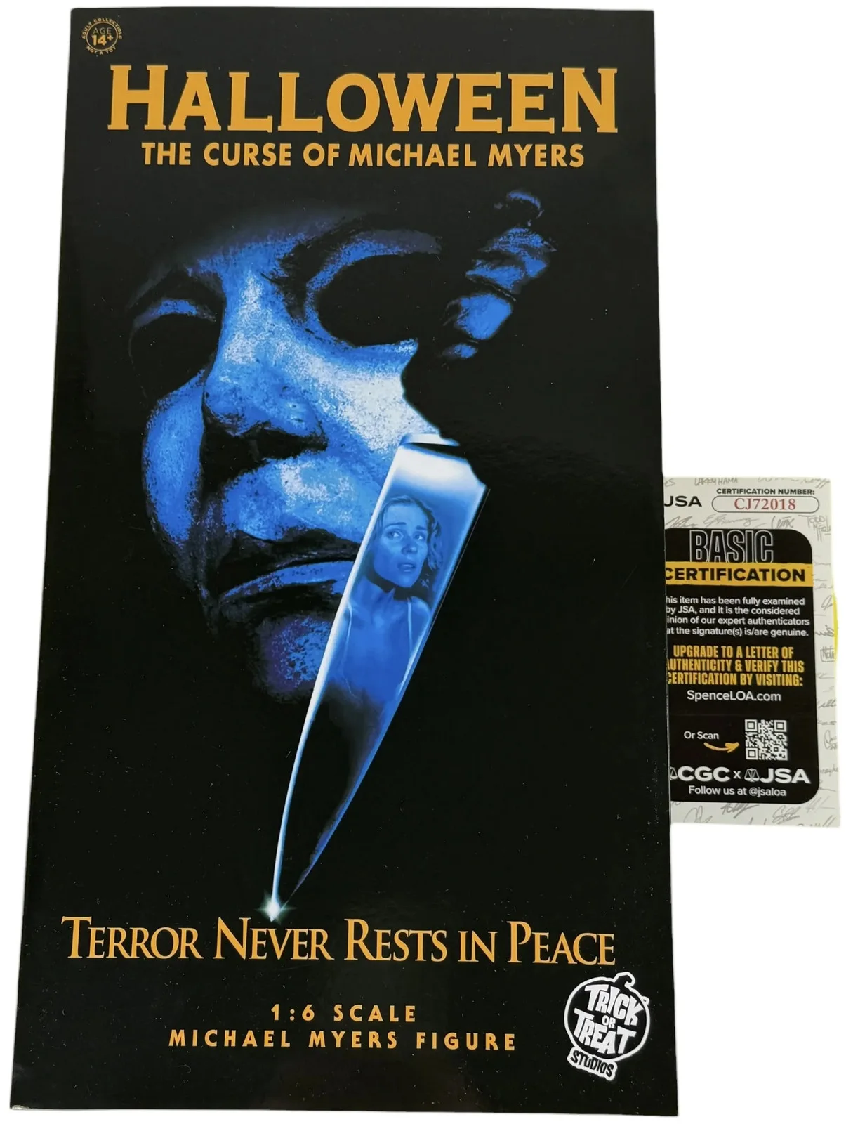 A. Michael Lerner — A. Michael Lerner signed 1/6 Scale Figure Halloween 6 The JSA Authentication, image 4