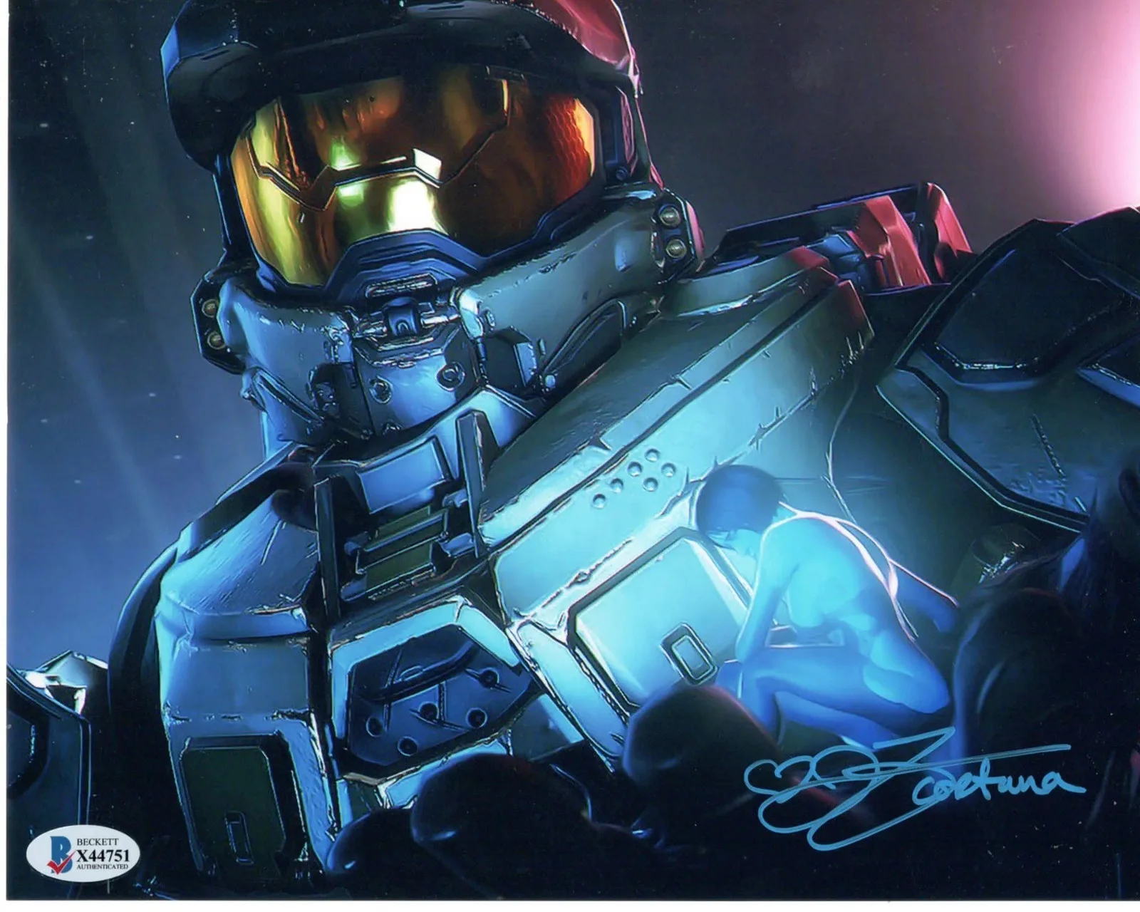 Jen Taylor — Jen Taylor signed 8x10 Metallic Photo Cortana Halo Beckett Authentication