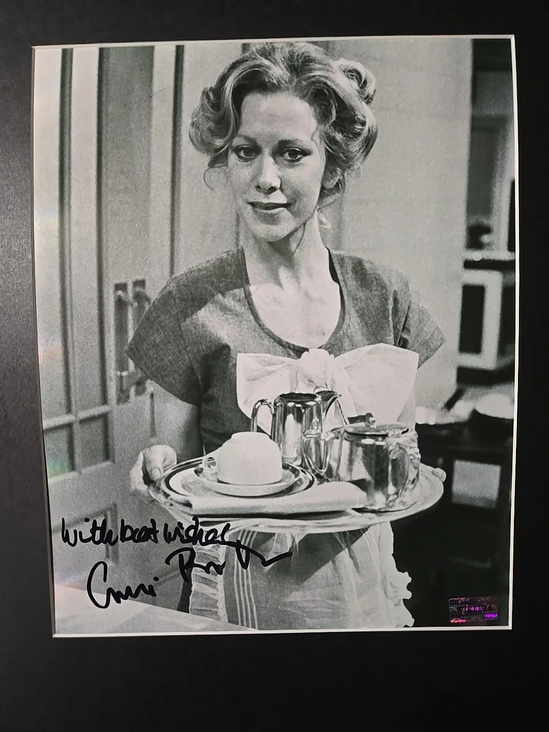 connie booth — MONTY PYTON CONNIE BOOTH Signed Autographed Matted Framed Photo COA FAWLTY TOWER, image 2