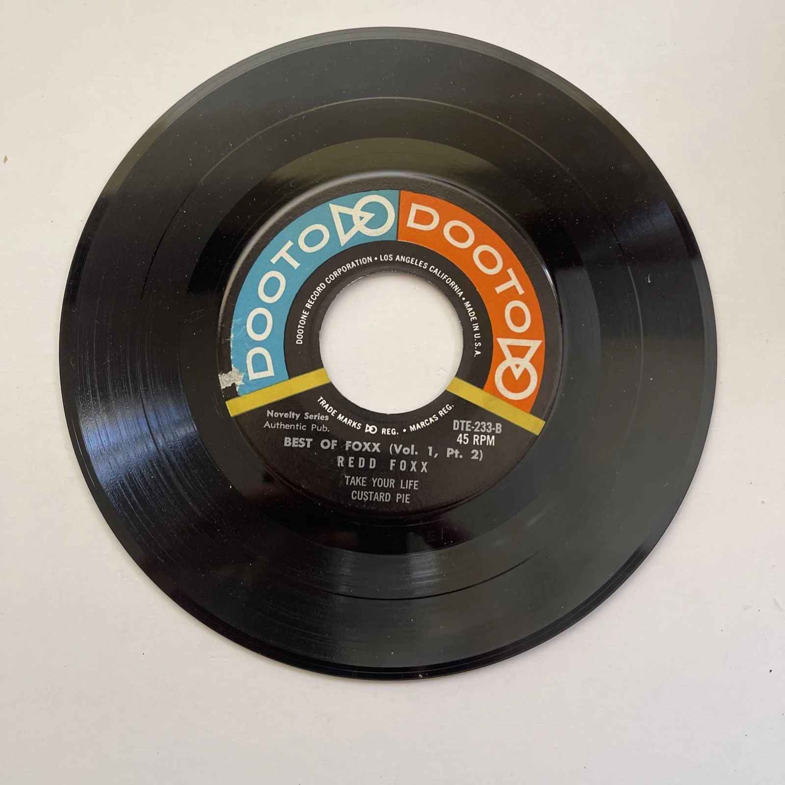 Red Foxx Signed Record Cover JSA Certificate, image 5