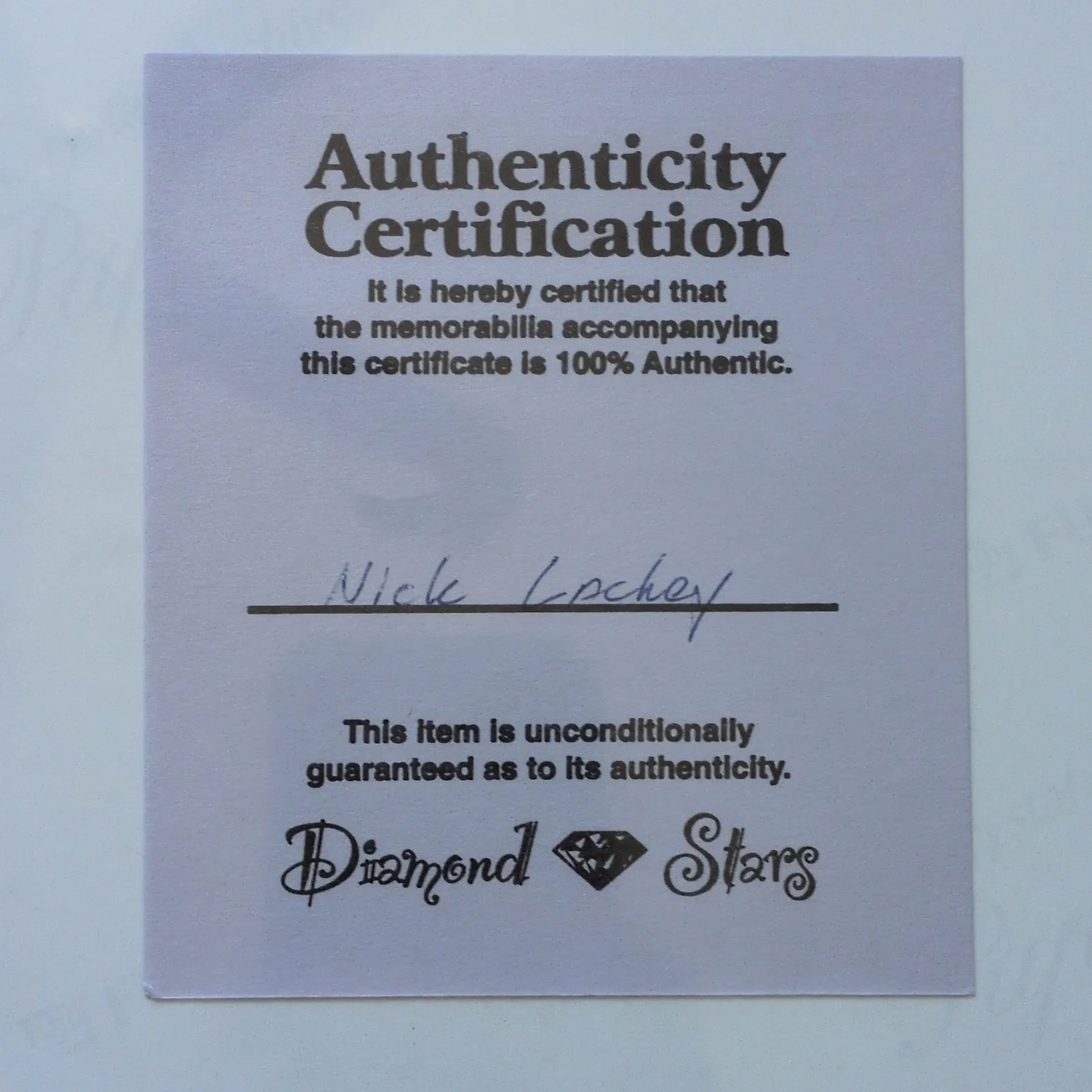 Nick Lachey Signed 8x10, image 2