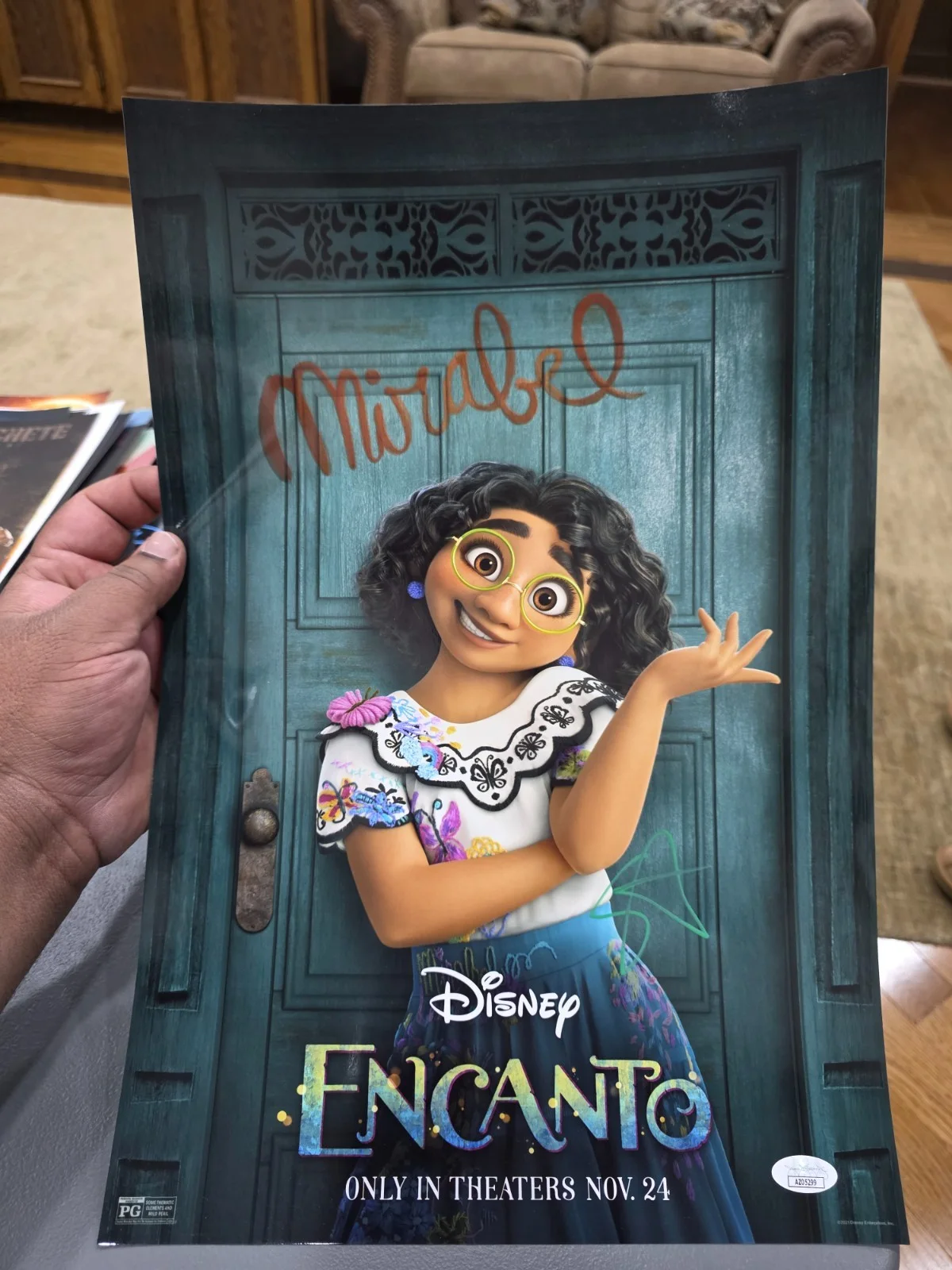 Stephanie Beatriz — Stephanie Beatriz signed 12x18 Photo Encanto signed photo jsa coa